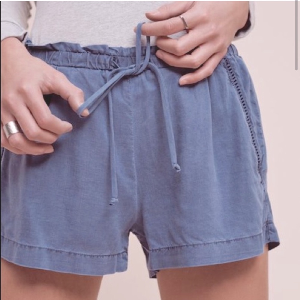 Anthropologie Cloth & Stone Ellis Embroidered Shorts